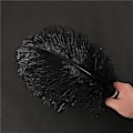 Miniatyrbild 1 av 4: 1~50-pack 30-35 cm Stora strutsfjädrar Plymer Hantverk Bröllop Fest Dekorationer Svart Black 30 pcs