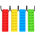 Miniatyrbild 1 av 5: Tuggbart Halsband, Sensoriskt Tuggbart Halsband Paket för Barn med Tandsprickning, Biting Behov, Oral Motor Tuggbart, för Pojkar & Flickor(4PCS)