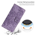 Miniatyrbillede 5 af 5: Skin-touch Butterfly Pattern PU Læderetui med Stativ og Pengepungfunktion til Motorola Moto G7 Power Multifarvet Multicolor Style D