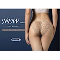 Miniatyrbilde 7 av 7: Sexy undertøy for kvinner Plus Size Høy midje blonder truser kvinners undertøy-Blå-L
