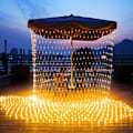 Miniatyrbilde 3 av 5: Nettlys, 672 stk LED nettlys 6M X 4M 8 mønstre for