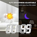 Pikkukuva 5 / 5: Suuri 3D LED-seinäkello