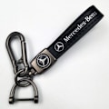 Miniatyrbild 1 av 10: Personlig bilnyckelring i metall med logotyp - Lädernyckelring för män Toyota Silver Hardware