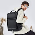 Miniatyrbilde 2 av 7: Ryggsekk for kabinbagasje 45x36x20 easyjet utvidbar reise ryggsekk USB-port Nylon laptopveske 17 tommer vanntett reiseveske Easyjet flykabin