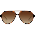Miniatyrbilde 2 av 6: Klassiske Polariserte Aviator Solbriller Dame Herre Retro Dobbelbro Aviator