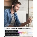 Miniatyrbillede 7 af 8: Bluetooth Headset - V5.0 Trådløs Handsfree Øretelefon Indbygget Dobbelt Mikrofon Støjreduktion, 16 Timer HD Taletid Ultralet Headset til (Sort)