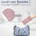 Miniatyrbilde 4 av 5: 2 stk bærbar skinnsolbrillerpose, myk etui, Gl DXGHC