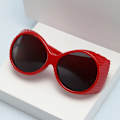 Pikkukuva 3 / 7: Twooo T1021 Tukkumyynti Värikkäät Ylisuuret Lasit Pyöreät Kehykset Trendikkäät Aurinkolasit 2024 C7 Green / Green designer fasionable sunglasses