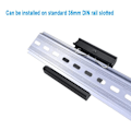 Miniatyrbillede 4 af 6: DIN-skinnebeslag Clip Snap-in Din-skinnemonteringsbeslag DIN