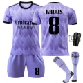 Miniatyrbillede 1 af 11: 22-23 Real Madrid ude lilla nr. 9 Benzema 14. gang jubilæumsudgave 20 Vinicius 10 Modric Size 8 w/ Socks & Gear #28