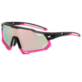 Miniatyrbilde 1 av 7: 2024 Uv400 Speil Solbriller Løping Reiser Sykkelbriller OEM Sports Polariserte Solbriller Sølv Linse Sportsbriller C6 Clear-Dark Lenses