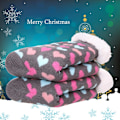 Pikkukuva 7 / 7: Dam Fleece Foder Fuzzy Mjuka Varma Vinter Jul Tofflor Strumpor