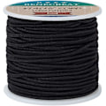 Miniatyrbillede 1 af 5: 2,5 mm Sort Elastisk Snor 35 meter Stræk Tråd Perlesnor Stof Snor Reb til DIY Håndværk Armbånd Halskæde (FQ)