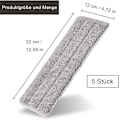 Pikkukuva 2 / 6: Mop-liina 5 kpl, Puuvilla Mikrokuituliina, Vaihtopyyhkeet Likailun ja Veden Imeytymiseen