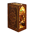 Miniatyrbillede 1 af 5: 1 stk. 3D DIY Miniature Dukkehus Kit Samlet DIY Bog Nook Craft Dekoration Gave