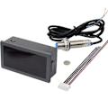 Miniatyrbillede 3 af 4: Digital LED-tachometer Rpm-hastighedsmåler + Hall-nærhedssensor Npn