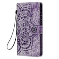 Miniatyrbillede 2 af 4: Frosted Læder Etui til Mandala Emed Retro Telefon Lilla(FQ) For Samsung Galaxy S23 FE 5G Purple