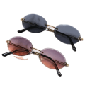 Miniatyrbillede 2 af 7: 9959 Cool Fashion Små Ovale Rammeløse Briller Kvinder Trendy Rammeløse Solbriller 2024 C1 Oval