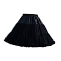 Miniatyrbillede 3 af 5: Kvinde Lagdelt Underskørt i Tulle Chiffon Krinoline til Kjole Black 45cm