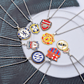 Miniatyrbild 3 av 3: Bakad lackad vändbar halsband med orm och benkedja - Fanhalsband för fotbollsklubb, födelsedag Bavaria
