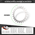 Miniatyrbilde 4 av 5: x premium rustfrie spiker for Worx S/m modell, 2 x rustfrie skruspikker Trekkforsterker, robotgressklipper Hjulstørrelse 205 mm