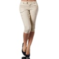 Miniatyrbild 1 av 3: Kvinnors högmidjade byxor Loungewear enfärgade korta byxor Khaki Khaki L
