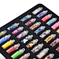 Miniatyrbillede 5 af 5: Neglekunst Dekoration Mix 48 farver mini flasker glitterpulver