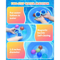 Miniatyrbillede 3 af 4: Vandballoner Sommer Pool Strandlegetøj Hurtig Fyld Magnetisk Splash Kugler Silikone Latex Fri Med Net Selvforseglende Vandbombe Spil (12 stk)
