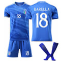 Pikkukuva 1 / 6: 2324 EM-kotipaita Italia6Villatti1Donaruma18Barela14#paita XS XS NO.18 with socks