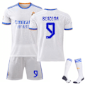 Pikkukuva 1 / 11: 21-22 Uusi Real Madridin kotipaita nro 7 Hazard nro 9 Benzema nro 10 Modric pelipaita jalkapalloasu Size 9 with socks 28#
