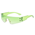 Pikkukuva 7 / 7: 2024 Tulevaisuuden Aurinkolasit Trendikkäät Yhden Linssin Aurinkolasit Punk Gafas De Sol Fashi C2 Wrap Around Sunglasses