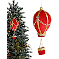 Miniatyrbild 6 av 8: Julgranspynt | Filtjulpynt | Pärlemor-hängsmycken för julen RED