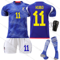 Miniatyrbild 6 av 10: 22-23 Japan hem VM fotbollströja nr 10 Minamino Takumi 15 Kamada Daichi 16 Tomiyasu Takehiro tröja No number socks #L