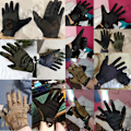 Pikkukuva 3 / 6: Miesten ammuntahanskat, sotilaalliset, taktiset, täysormen hanskat, kosketusnäyttö, hengittävät, pyöräily, airsoft, paintball, metsästys, pyörä A9-Multicam A9-Multicam S