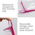 Miniatyrbillede 2 af 4: 2 stk. Transparent toilettaske Vandtæt PVC Kosmetikpung Bærbar Makeup Taske Rejse Toilettaske til kvinder