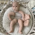 Miniatyrbild 3 av 5: 58cm/23 tum Omålad Reborn Leksak Realistisk Nyfödd Baby Interaktiv för Docka DIY för Dock Kit med Huvudben Vinyl A