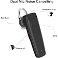 Miniatyrbillede 8 af 8: Bluetooth Headset - V5.0 Trådløs Handsfree Øretelefon Indbygget Dobbelt Mikrofon Støjreduktion, 16 Timer HD Taletid Ultralet Headset til (Sort)