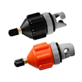 Miniatyrbillede 1 af 5: 2 stk. SUP-pumpe adapter luftpumpe konverter paddle board pumpe oppustelig båd SUP-bræt konverter kajak med dyse stand up paddle board (orange, sort)