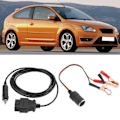 Miniatyrbillede 5 af 10: OBD2 hukommelsesbesparende connector med to alligatorclips