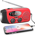 Miniatyrbild 1 av 5: Nöd solradio handvev väderradio med LED ficklampa telefon powerbank laddare europeisk version