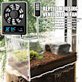 Miniatyrbillede 3 af 11: Ventilationsventilator til reptilterrarium, affugter til regnskov degrees Celsius one