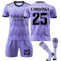 Pikkukuva 1 / 6: 22/23 Uusi kausi Vieras Real Madrid CF CAMAVINGA No. 25 Lasten Pelipaita Goodies Uusin Lapset-28
