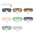 Miniatyrbillede 7 af 7: ADE WU KDD9577 Flade Top Pilot Solbriller Fashion Gradient Store Ramme Tudse Solbriller Brede Ben Overdimensionerede Solbriller Til Kvinder C8 pilot