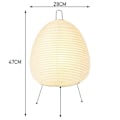 Miniatyrbild 2 av 5: Japansk Rispapperslampa LED Bordlampa Vardagsrum Sovrum Sängbord Studie Hotell Hemvistelse Stativ
