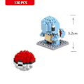 Miniatyrbillede 1 af 4: Nano Blocks Små Byggeklodser Pikachu Murstensmodel Uddannelsesmæssige Legetøj Til Børn Fødselsdag Mursten Squirtle