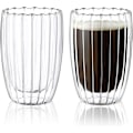 Miniatyrbillede 1 af 5: Dobbelt-væggede glas krus kaffekopper, 450ml espressokrus cappuccino latte glas tekopper varmebestandige glas krus til kaffe