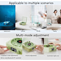 Pikkukuva 5 / 6: Kannettava Langaton Kaiutin, USB-Lataus, Kellonäyttö, 360° Stereoympäröivä Ääni, Langaton Stereoparitus, Koti-, Ulko- ja Matkakaiutin Seaweed Green