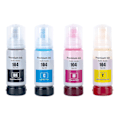 Miniatyrbillede 1 af 3: Sæt med 4 blækflasker 70 ml til at erstatte Epson 104 Kompatibel/ikke-oem fra Go Inks