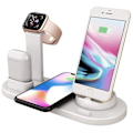 Miniatyrbild 1 av 5: 4-i-1 laddare Multi-Device trådlös laddningsdocka 3-i-1 roterande kontakt Multi-Device laddare för Apple-produkt iPhone Se 2020/11/11
