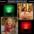 Miniatyrbillede 3 af 5: Tegneserie Darth Vader Stormtrooper Yoda Anime Figur 3D Optisk Illusion LED Soveværelse Dekoration Bordlampe med Fjernbetjening 7 Farver Nattelys-WELLNGS Yoda
